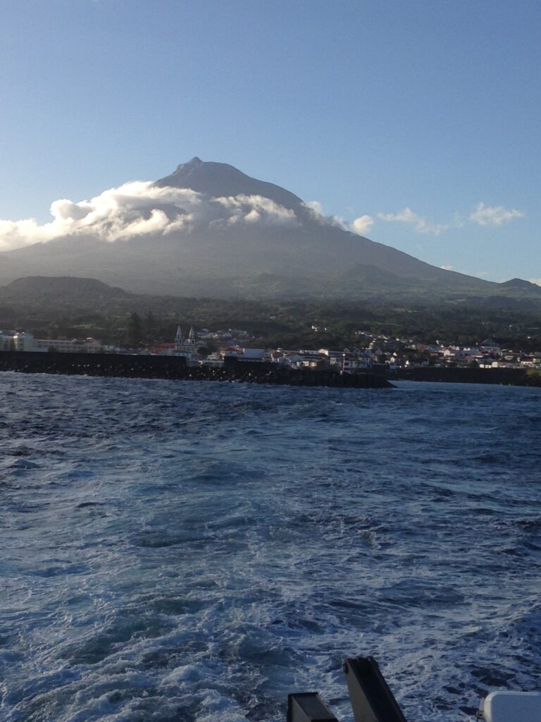 Azoren, Faial, Aussicht, Meer, Pico, Hafen, der Reisekoffer, reisen